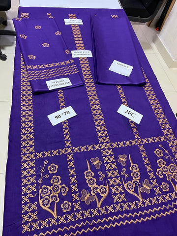 Sapphire 2PC Emb -Purple