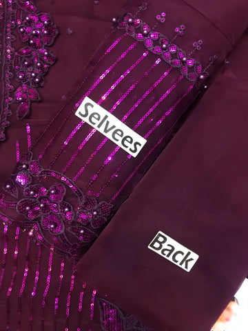 Baroque Organza 3PC (purple)