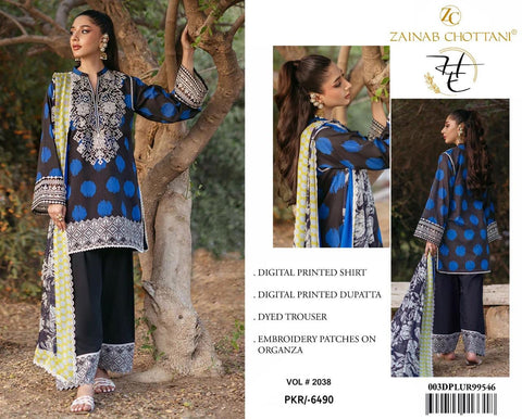 Zainab Chottani LAWN 3Pcs
