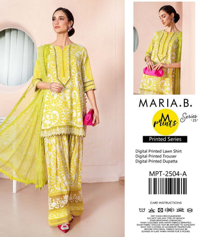 Maria B Emb Lawn 3Pc