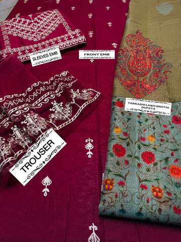 URGE Emb LAWN 3Pcs