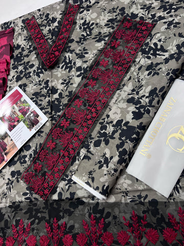 Zainab Chottani Emb Lawn 3Pc