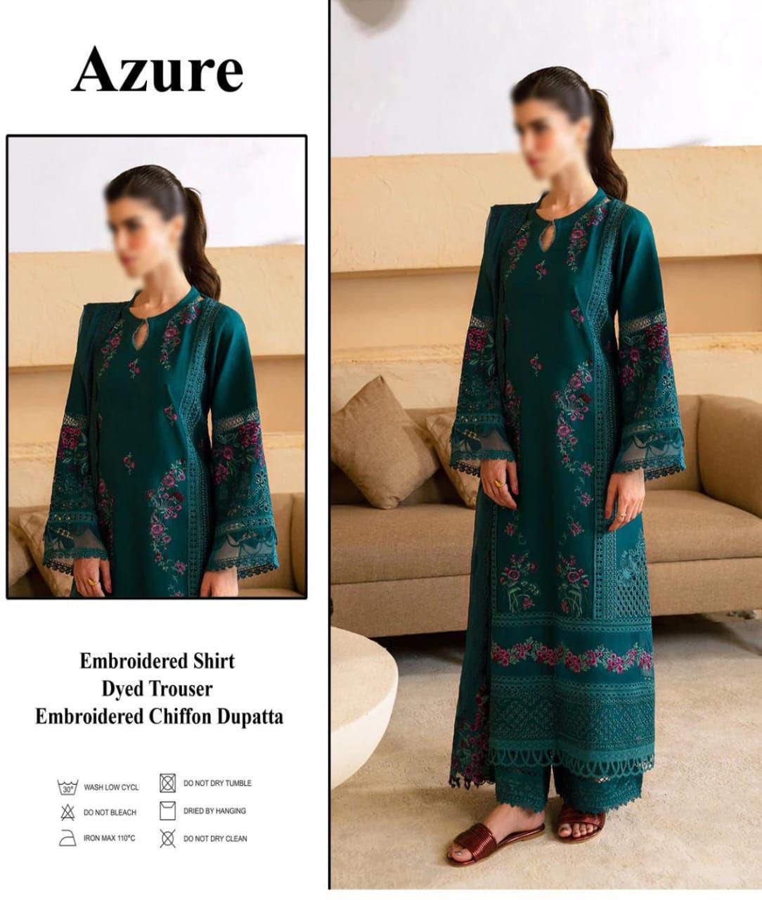 Azure Luxury Lawn