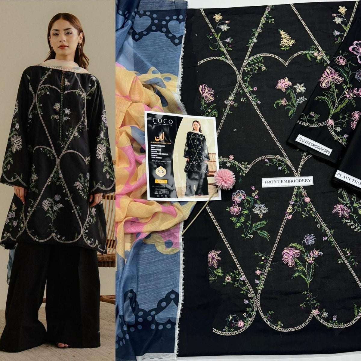 Baroque lawn 3Pc