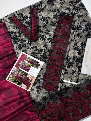 Zainab Chottani Emb Lawn 3Pc