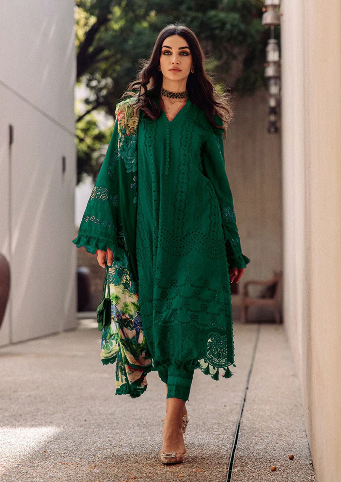 Saira Rizwan Emb Lawn 3Pc