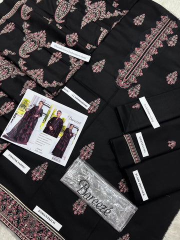 Bareeze Emb 3pc (Black)