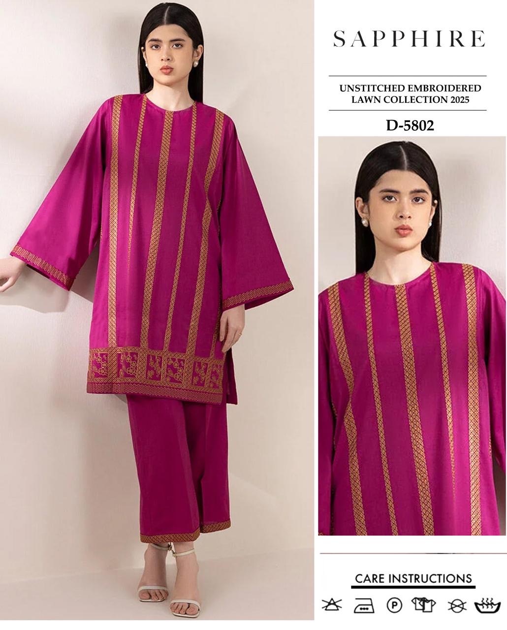 Sapphire 2PC Emb -Pink