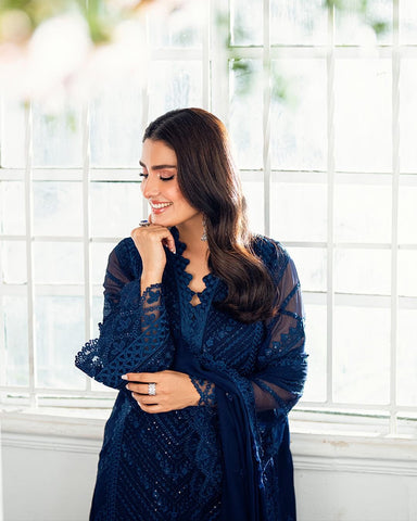 Azure chiffon 3pc (Blue)