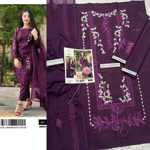 Crimson lawn 3pc