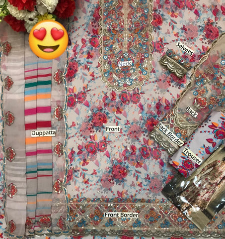 Charizma Embroidered 3pc