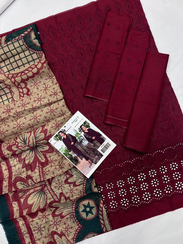 MARIA B EMB LAWN 3Pcs