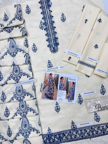 Bareeze Emb 3pc (White)