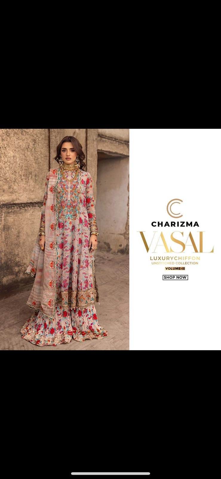 Charizma Embroidered 3pc