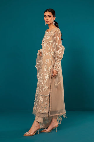 Maria B Organza 3PC (Beige)
