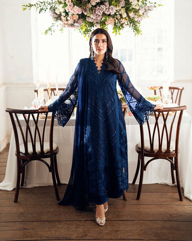 Azure chiffon 3pc (Blue)