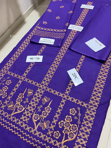 Sapphire 2PC Emb -Purple