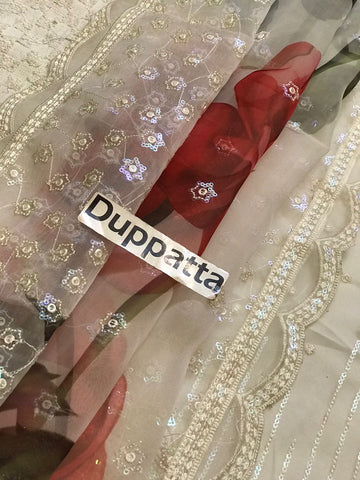 Organza Embroidered 3PCS