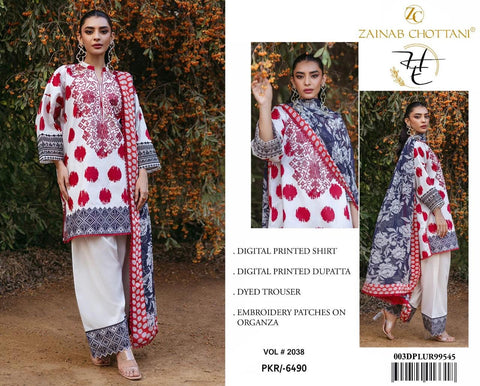 Zainab Chottani LAWN 3Pcs