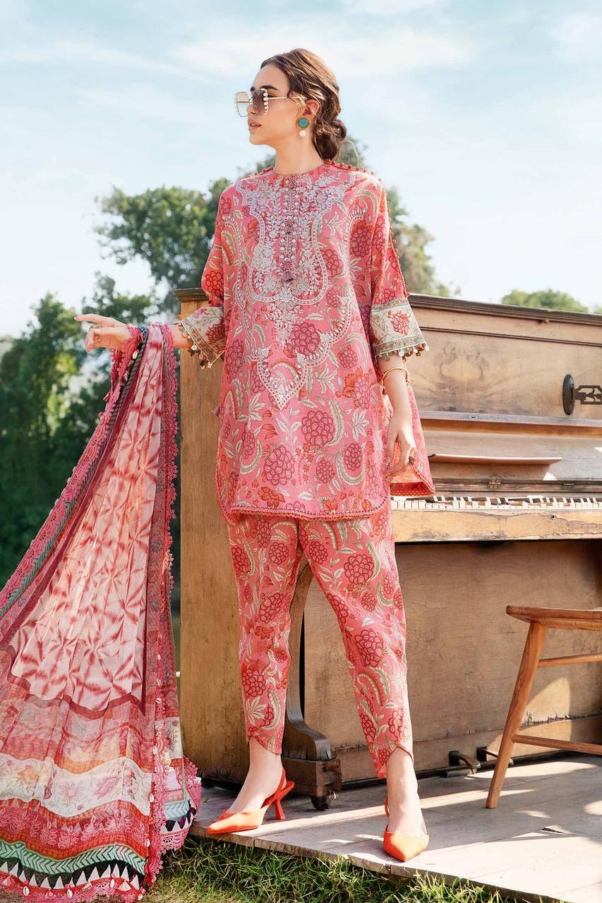 Maria B Emb Lawn 3Pc