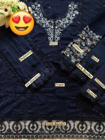 Azure Chiffon 3PC (Blue)