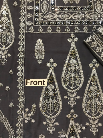 Asim jofa chiffon 3pc (Navy)