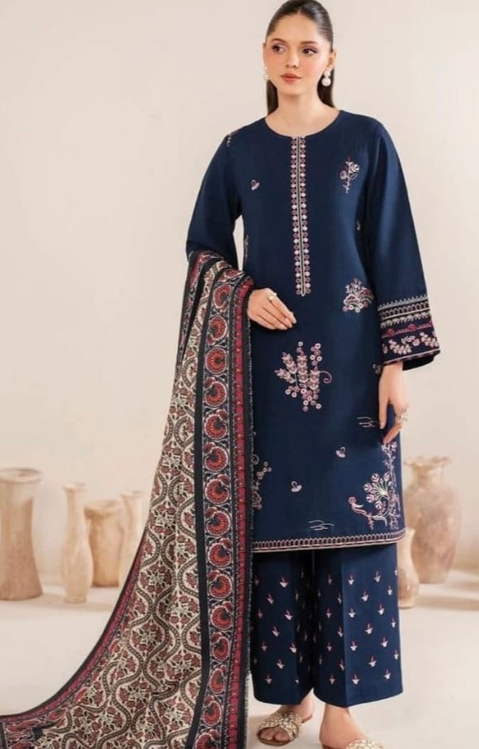 Aisling lawn 3Pc (Blue)