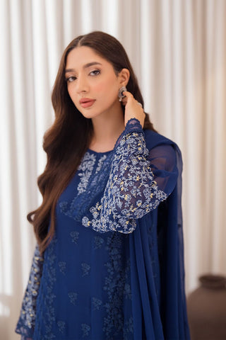 Azure Chiffon 3PC (Blue)
