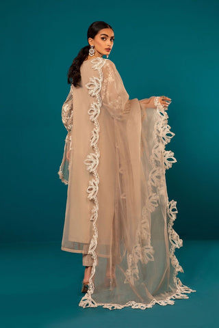 Maria B Organza 3PC (Beige)
