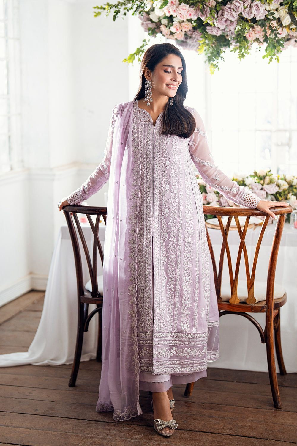 Maria B chiffon 3Pc (pink)