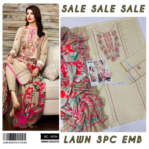 Nureh lawn 3Pc