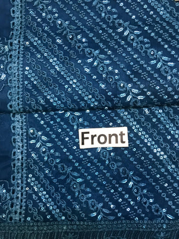 Azure chiffon 3pc (Blue)