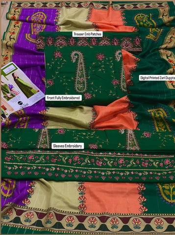 ZARA SHAHJAHAN Embroidered