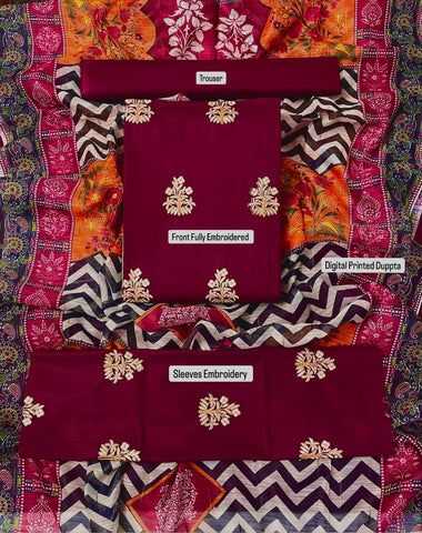 NISHAT EMB LAWN 3Pcs