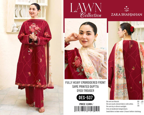 Zara ShahJahan Lawn 3PCS