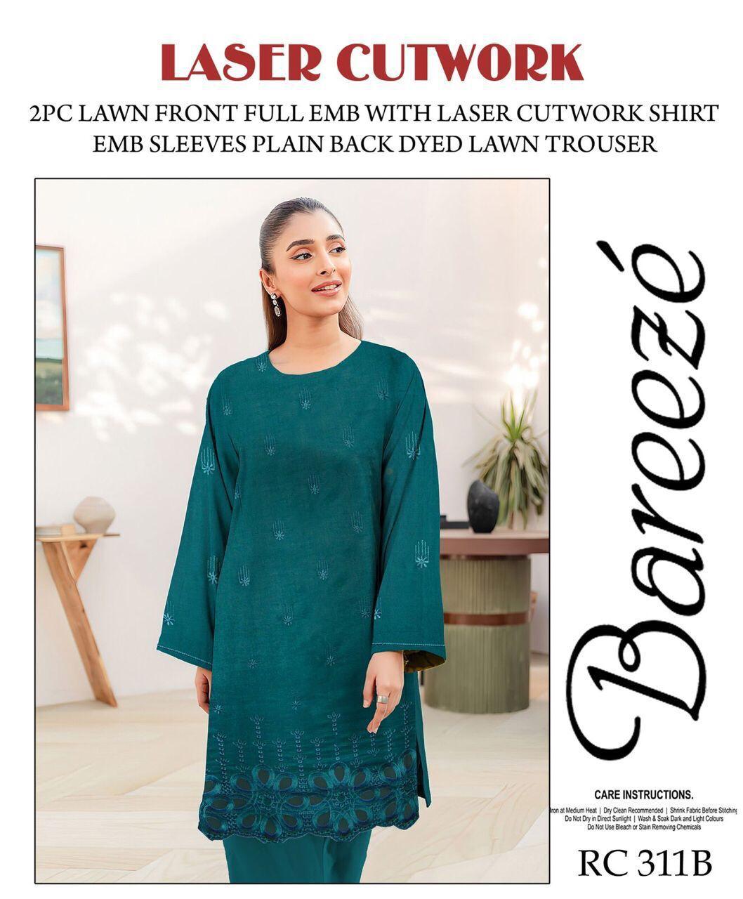 Bareeze' Laser Work 2Pcs (Green)
