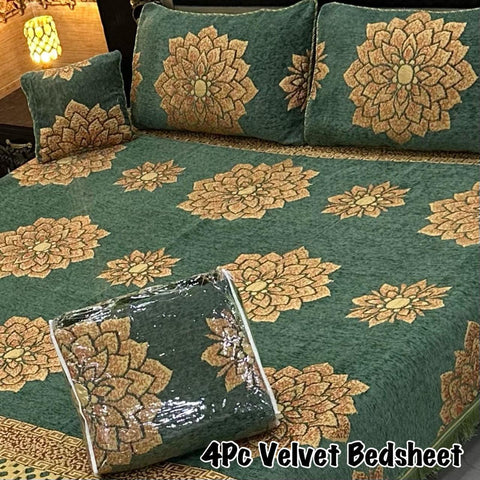 Velvet Jaquard Bedsheets