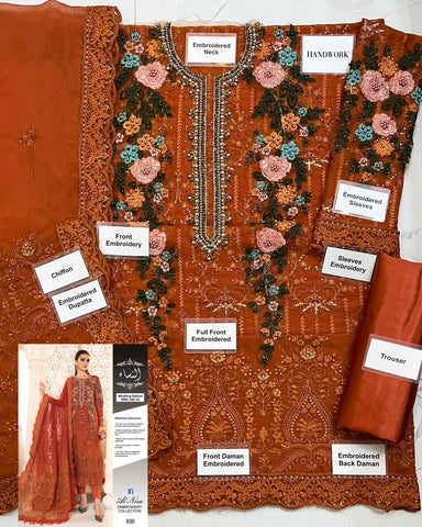 Maria B Chiffon 3 piece suit