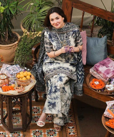 Sapphire Emb Lawn 3Pc