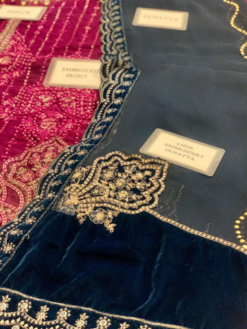 Maria B Chiffon 3PC (Pink)