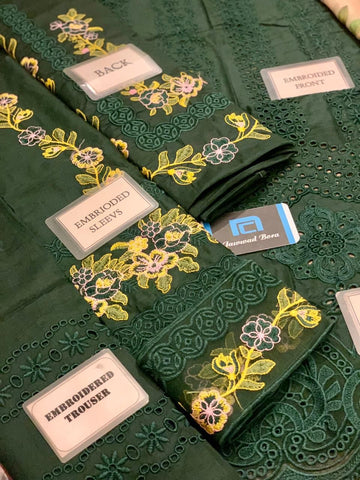 Saira Rizwan Emb Lawn 3Pc