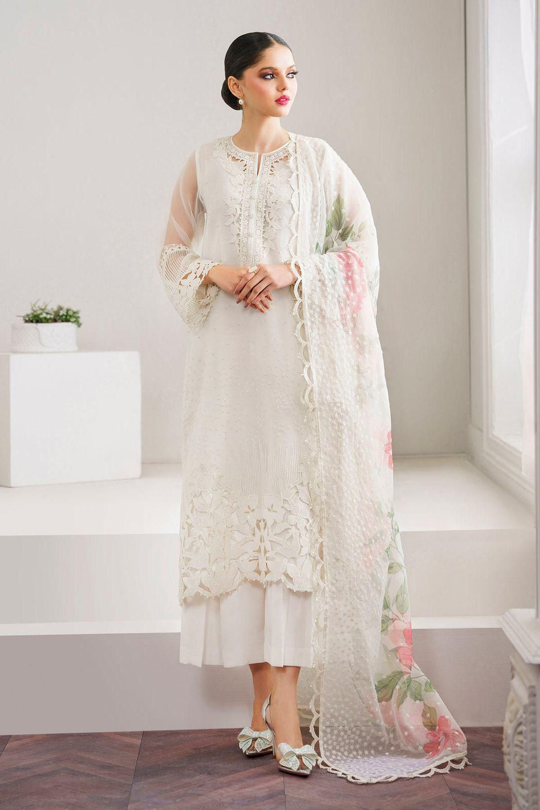 Organza Embroidered 3PCS