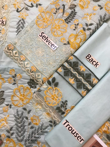 Maria B Emb Lawn 3Pc