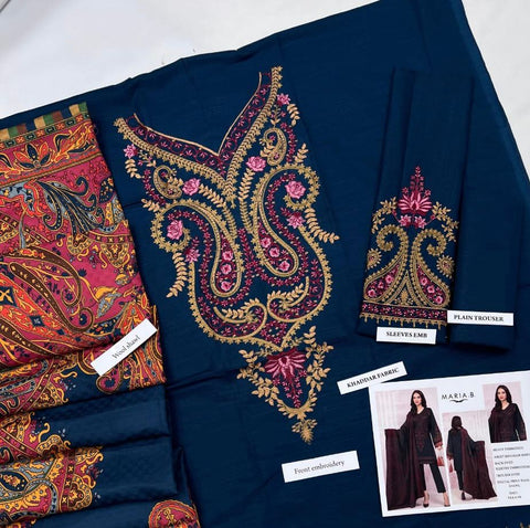 Maria B khaddar 3pc