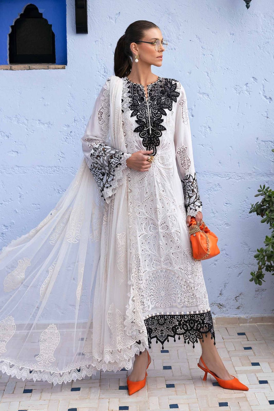 Maria B Emb Lawn 3Pc