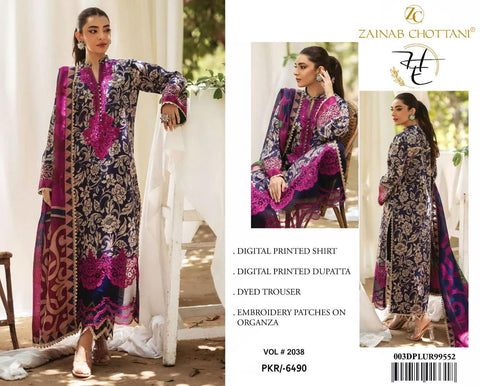 Zainab Chottani LAWN 3Pcs