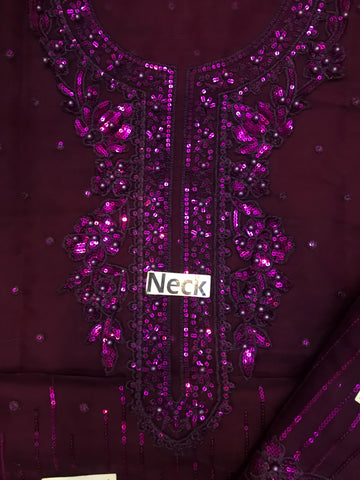 Baroque Organza 3PC (purple)