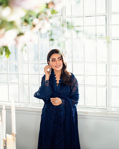 Azure chiffon 3pc (Blue)