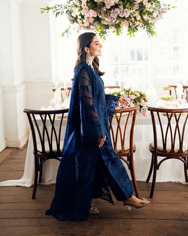 Azure chiffon 3pc (Blue)