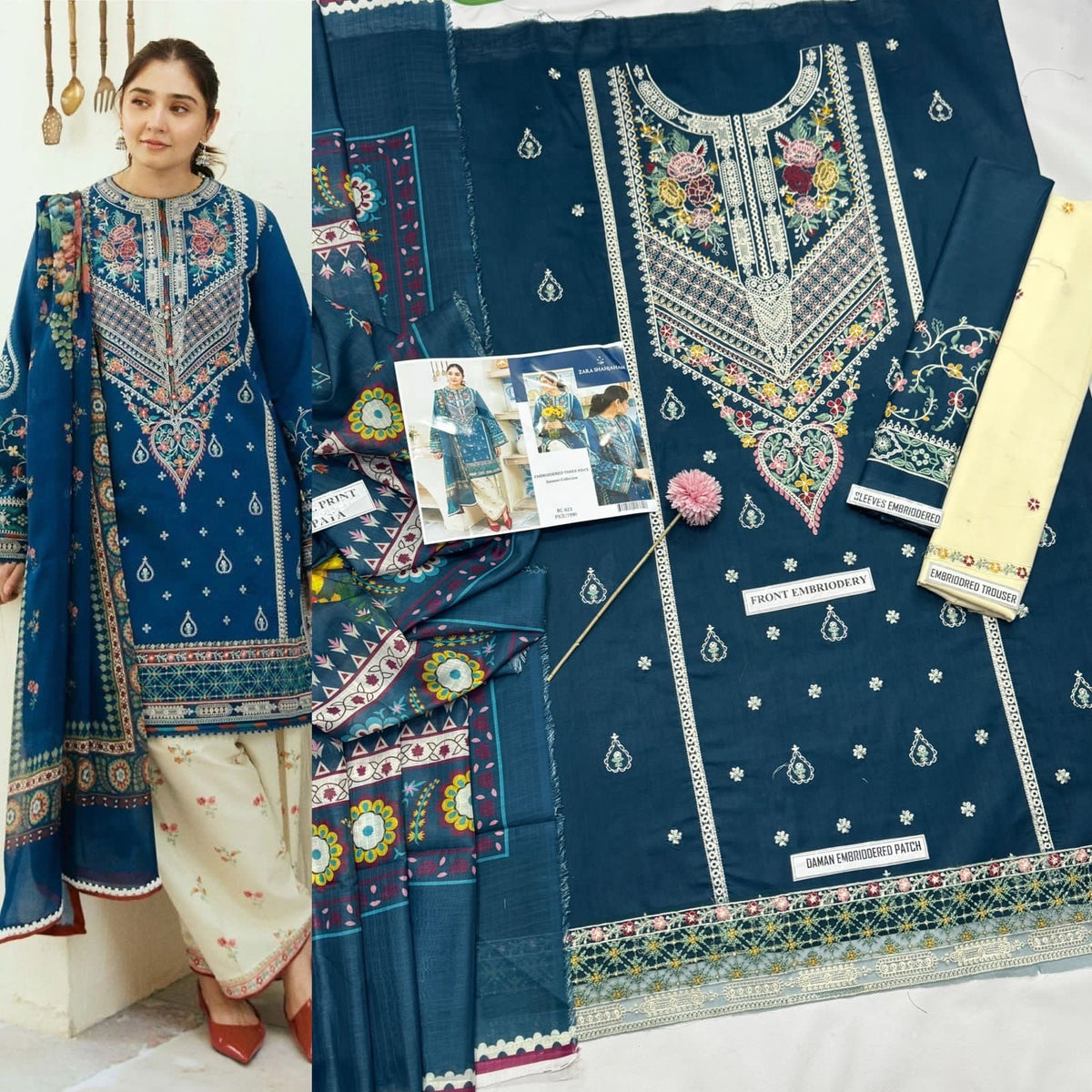 Zara shahjahan lawn 3Pc